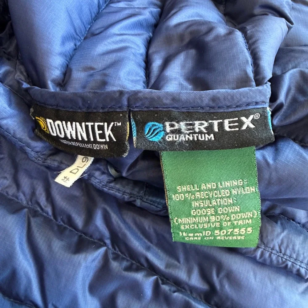 LL Bean Ultralight 850 Down Jacket Mens XXL Tall Blue Pertex DownTek Puffer